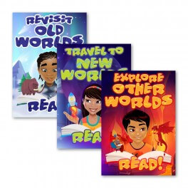 Reading Rewards Wall Graphic Stickers (Set of 3) Set 7